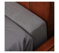 Coussin de Remplissage for lit, Oreiller/tête lit/Matelas Luxueux et Long, Coussin Soutien Confortable for tête, d'accoudoir rectangulaire épais(Grey,180x10x10cm)