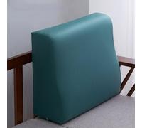 Coussin de Remplissage pour lit, Tapis de canapé Vert imperméable 75 x 45 x 20 cm - Coussin de Lecture Ergonomique en Forme de Coin, Dossier en Mousse Haute densité, Housse Amovible pour Un
