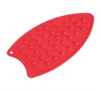 Coussin de repos en fer en silicone, coussin de repos de protection à chaud en fer en silicone, tapis antidérapant résistant à la chaleur pour le repassage du tapis résistant à la chaleur(rouge)
