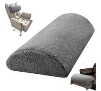 Coussin de repose-pieds inclinable, traversin demi-lune avec bande élastique, oreiller de canapé multifonctionnel pour tête/cou/taille/jambe 23x10x4 pieds, inclinable, jambe, repos, demi-lune P