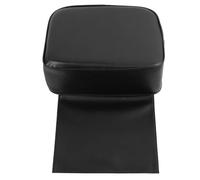 Coussin de Salon pour Enfant, Coussin de Siège Rehausseur pour Salon de Coiffure, Chaise de Barbier, éponge Douce avec Housse en Cuir PU, Mousse épaisse Haute densité, Noir, (Noir)