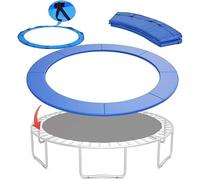 Coussin de sécurité de rechange pour trampoline de 3 m, résistant aux déchirures pour cadres ronds et protection à ressort remplaçable, accessoires essentiels de trampoline bleu