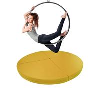 Coussin de sécurité épais pliable pour salle de sport et bâton de danse, coussin circulaire pour bâton de strip-teaseuse, 120 cm x 5 cm