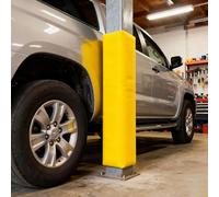 Coussin de sécurité for Poteau Coussin de Poteau de Basket Ball 6' Hauteur Post carré autocollant rembourrage envelopper autour 3x3 4x4 5x5 6x6 7x7 8x8 Sports Square Post Rembourrage(Yellow,4x4 Inch)