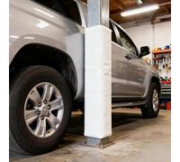 Coussin de sécurité for Poteau Coussin de Poteau de Basket Ball 6' Hauteur Post carré autocollant rembourrage envelopper autour 3x3 4x4 5x5 6x6 7x7 8x8 Sports Square Post Rembourrage(White,12x12 Inch)