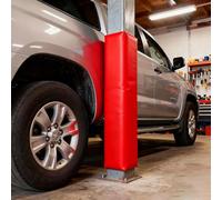 Coussin de sécurité for Poteau Coussin de Poteau de Basket Ball 6' Hauteur Post carré autocollant rembourrage envelopper autour 3x3 4x4 5x5 6x6 7x7 8x8 Sports Square Post Rembourrage(Red,7x7 Inch)