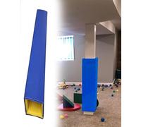 Coussin de sécurité for Poteau Mousse de protection poteaux Basketball intérieur extérieur Goal Crash Pad, 48 pouces de haut Emballage de rembourrage de pôle carré(Blue,8.5"x8.5" (21.5x21.5cm))