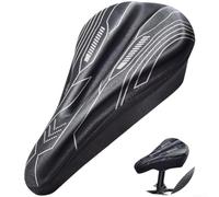 Coussin de selle confortable pour vélo de route VTT | Gel de silicone épais, rembourrage en éponge, réduit la pression, confort longue distance, matériau