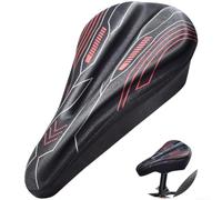 Coussin de selle confortable pour vélo de route VTT | Gel de silicone épais, rembourrage en éponge, réduit la pression, confort longue distance, matériau