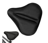 Coussin de selle de vélo confortable - Housse rembourrée en gel pour exercice, VTT et vélo de route, ajustement universel pour vélos de peloton et vélos stationnaires (silicone + éponge, taille L)