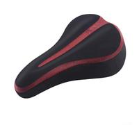 Coussin de selle de vélo réglable en silicone conçu pour un cyclisme fluide et confortable sur différents types de vélo (noir rouge)