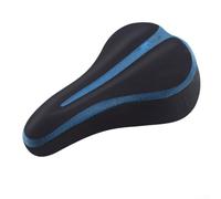 Coussin de selle de vélo réglable en silicone conçu pour un cyclisme fluide et confortable sur différents types de vélo (noir bleu)