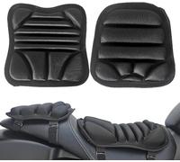 Coussin de Selle Moto pour Peugeot XP400 2023, Confort Respirant Antidérapant Avant Arrière Absorption des Chocs Coussin de Siège,A/2pcs
