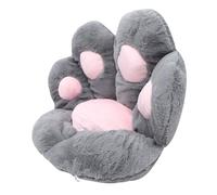 Coussin de Siège à Moitié Entouré Patte 1 Pièce en Tissu Imitation Lapin | Rembourrage en Coton Pp, Forme Patte, Usage Tatami et Coussin D’appoint