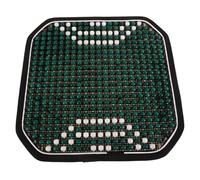 Coussin de Siège à Perles en Bois, Vert, pour Camion | Effet Massant et Soulagement de Pression, Antidérapant Résistant à L’usure, Usage Canapé Maison et Siège Camion