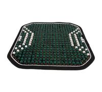 Coussin de Siège Auto à Perles en Bois Vert, Tapis D'été Respirant