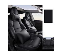 Coussin de siège auto antidérapant toutes saisons, housse de protection universelle spéciale, accessoires d'intérieur de voiture compatible pour Tesla Model 3(Black Deluxe)