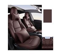 Coussin de siège auto antidérapant toutes saisons, housse de protection universelle spéciale, accessoires d'intérieur de voiture compatible pour Tesla Model 3(Coffee Deluxe)