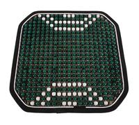 Coussin de Siège Auto Bois Vert, pour Voiture Conducteur | Tapis de Siège Respirant, Perles Ventilées, Usage Été, pour Chaise de Bureau et Canapé