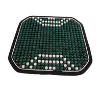 Coussin de Siège Auto D'été Bois Vert, Perles Ventilées | Siège de Camion et Canapé, Effet Massant, Antidérapant, Facile à Nettoyer