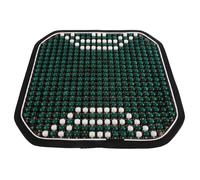 Coussin de Siège Auto en Bois Vert, Tapis Respirant D'été | Protection D’assise, Effet Massant, Surface Facile à Nettoyer, Usage sur Chaise de Bureau et Canapé