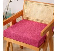 Coussin de siège Auto en Mousse à mémoire de Forme 50x50x8cm, antidérapant, pour Chaise de Cuisine ou de Jardin. Housse Amovible, idéale pour l'intérieur et l'extérieur, au Bureau ou à la ma