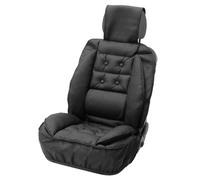 Carpoint Couvre-siège avec appuie-tête, look cuir noir
