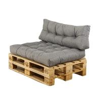 Coussin de Siège avec Dossier pour Mobilier d'Exté Coussin de sol for canapé, grand coussin triangulaire for tête lit, repos, confort, oreiller taille, support for compensé(Light grey-1,60x40x10cm)