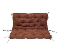 Coussin de Siège avec Dossier pour Mobilier d'Exté Coussin épais for banc de jardin extérieur, 1 pièce, avec dossier, imperméable, for 2 ou 3 places, for meubles et canapé(Dark brown,100x100CM)