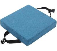 Coussin de siège carré 12 13 14 15 16 17 18 19 20, coussin de tabouret de bar ultra doux avec attaches, housse amovible en lin et fermeture éclair pour cuisine, bureau, salle à manger (B4, 48 x 48 x 8