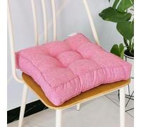 Coussin de siège carré 35 x 35 / 40 x 40 / 50 x 50 cm - Antidérapant - Pour intérieur/extérieur - Housse amovible pour jardin, cuisine, café, salle à manger - Coussin de sol confortable