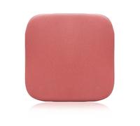 Coussin de siège carré en mousse à mémoire de forme avec dos en caoutchouc antidérapant - 4 cm d'épaisseur - Gris clair - Pour chaises de salle à manger, tabourets de bar, bistrot, café