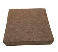 Coussin de siège carré pour intérieur et extérieur - Coussin épais pour tabouret à thé - Pour maison et bureau - Café, 45 x 45 x 8 cm