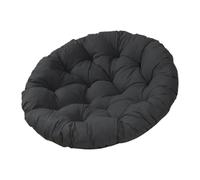 Coussin de Siège Chaise Ronde pour Fauteuil à Bascule Swing Chaise Suspendue Panier avec Tissu Souple Respirant Adapté pour Salon Chambre Balcon, Noir