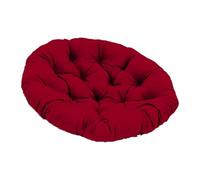 Coussin de Siège Chaise Ronde pour Fauteuil à Bascule Swing Chaise Suspendue Panier avec Tissu Souple Respirant Adapté pour Salon Chambre Balcon, Vin Rouge
