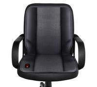 Coussin de Siège Chauffant, Coussin Chauffant 12V à Chauffage Rapide, Heating Pad pour Chaise avec 3 Niveaux de Température et Interrupteur Sensible à la Pression(Black,90 * 48.5cm/35 * 19in)