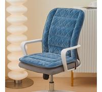 Coussin de Siège Chauffant, Coussin Chauffant avec 9 Niveaux de Chaleur et Minuterie D'arrêt Automatique à 4 Niveaux, Chauffe Dos pour Bureau en Hiver(Blue)