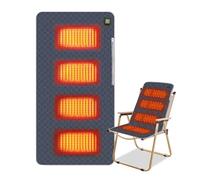 Coussin de siège chauffant, coussin chauffant électrique, 45 x 90 cm, coussin de stade chauffant avec 3 niveaux de chauffage, ultra doux, portable, USB 5 V, pour le camping, les activités de plein air