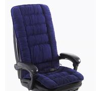 Coussin de Siege Chauffant, Tapis Chauffant avec Support Lombaire et 3 Niveaux de Chaleur, Coussin Ergonomique Assise pour Maison et Bureau(Blue)