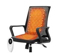 Coussin de siège chauffant USB, coussin de siège avec dossier , doux | Température Réglable, Electrique Siege Chauffant D'extérieur, pour camping, maison, chaise de bureau