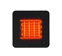 Coussin de siège chauffant USB - portable à 3 niveaux de température, tapis chaud doux antidérapant, rechargeable à chauffage rapide | Siège thermique confortable pour voiture, bureau,