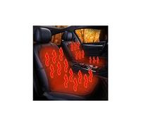 Coussin de siège chauffant voiture 12 v coussin couverture hiver plus chaud ajustement universel pour chaise fournitures automatiques - noir