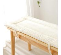 Coussin de siège classique de couleur unie pour bancs d'intérieur, coussin de siège rectangulaire en mousse haute densité avec fond antidérapant, coussin de canapé en velours côtelé lavable, pour