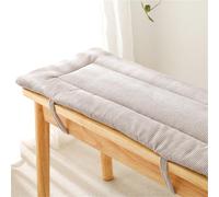 Coussin de siège classique de couleur unie pour bancs d'intérieur, coussin de siège rectangulaire en mousse haute densité avec fond antidérapant, coussin de canapé en velours côtelé lavable, pour