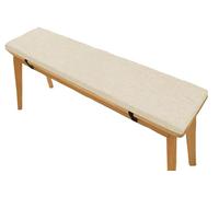 Coussin de siège confortable, durable et élégant pour banc, cuisine, jardin, salle à manger et terrasse, 5 cm d'épaisseur, 160 x 40 x 5 cm, blanc cassé