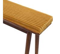 Coussin de siège de banquette, dimensions 100 x 60 x 3 cm | Coussin de banc antidérapant en velours côtelé avec housse amovible, idéal pour le jardin, la terrasse, le bureau ou un