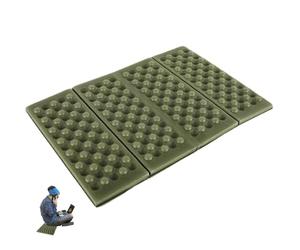 Coussin De Siège De Camping - Couussin Pliable | Tapis D'assise Portable en Mousse Nid d'abeille Résistant À L'humidité, Coussiin Isolé 4 Fois pour Les Voyages en Plein Air, La Randonnée, Le Pique