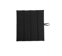Coussin de siège de camping pliable | Tapis de pique-nique résistant à l'humidité et à la chaleur avec rembourrage en coton perlé doux | Coussin portable léger pour randonnée, pêche, voyage (noir)