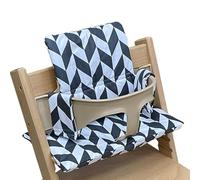 Coussin de siège de chaise de salle à manger pour bébé, imperméable et résistant à l'huile, noir et blanc, une pièce
