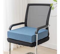 YOUGANG Coussin carré très épais et lavable - 40/45/50 cm - Grand coussin rehausseur pour fauteuil, salle à manger, intérieur, jardin - Bleu, 45 x 45 x 10 cm